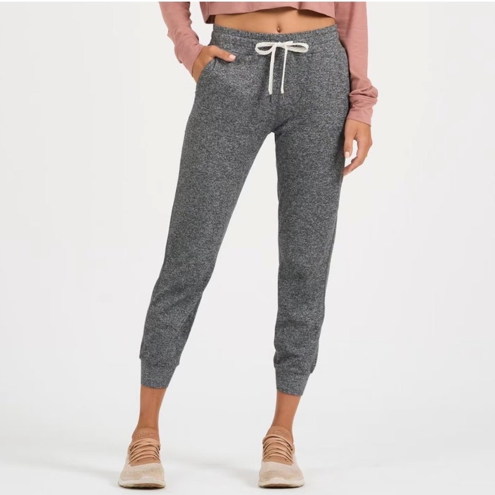Vuori Ponto Performance Joggers Gray Heathered Hiking Yoga Athleisure M
